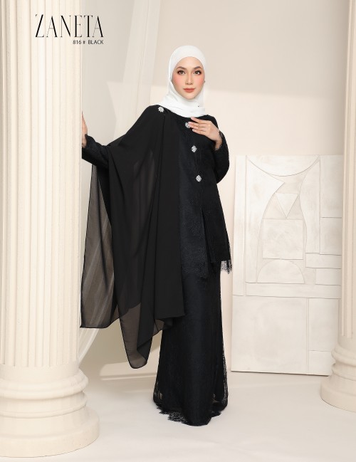 ZANETA KURUNG MODERN (BLACK) 816