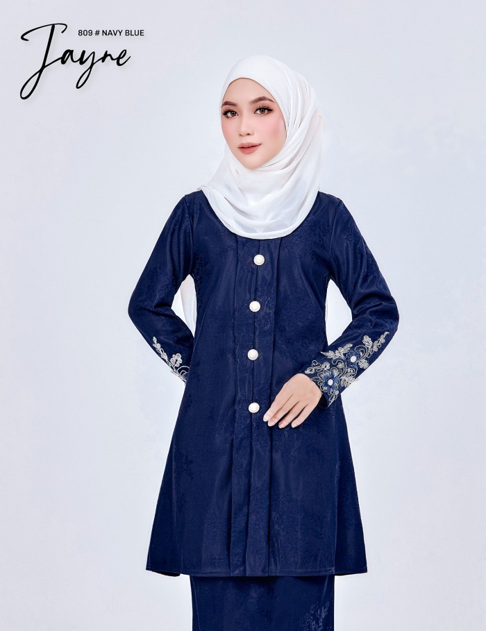 JAYNE KURUNG MODERN (NAVY BLUE) 809