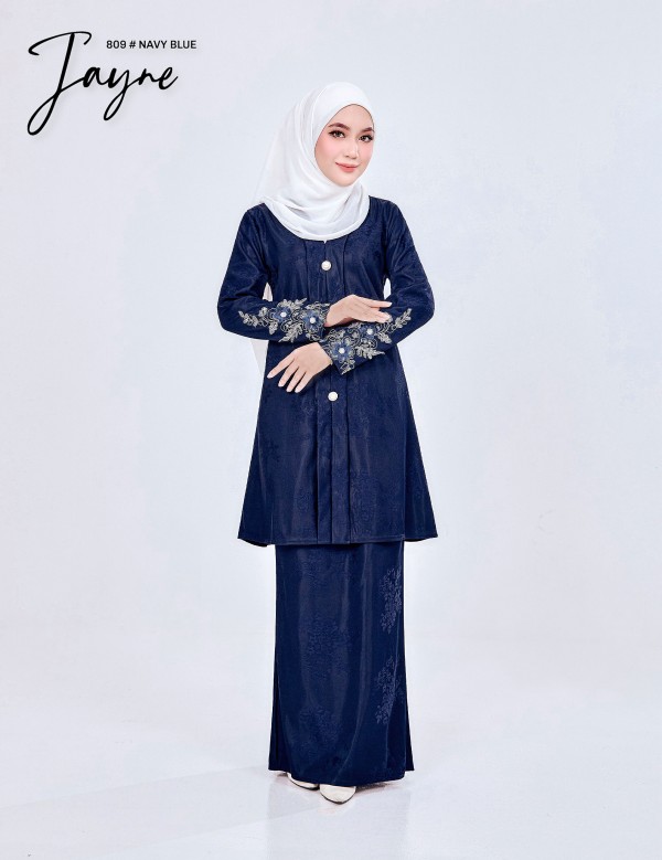 JAYNE KURUNG MODERN (NAVY BLUE) 809