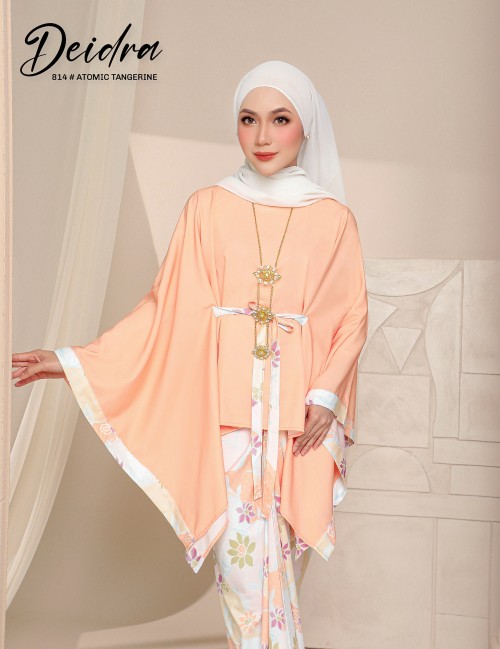 DEIDRA KAFTAN KURUNG (ATOMIC TANGERINE) 814