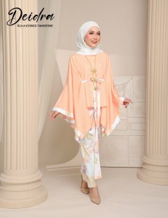 DEIDRA KAFTAN KURUNG (ATOMIC TANGERINE) 814