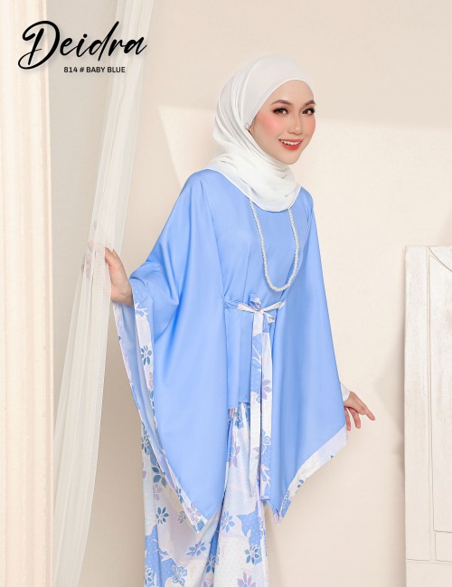 DEIDRA KAFTAN KURUNG (BABY BLUE) 814