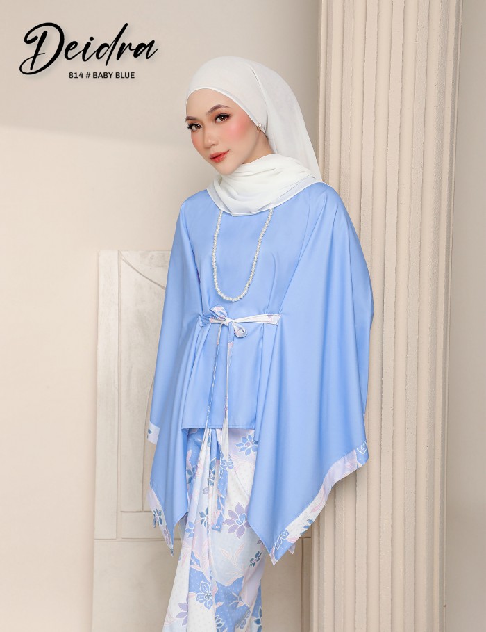 DEIDRA KAFTAN KURUNG (BABY BLUE) 814