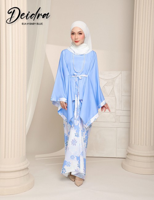 DEIDRA KAFTAN KURUNG (BABY BLUE) 814