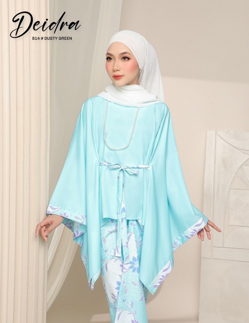 DEIDRA KAFTAN KURUNG (DUSTY GREEN) 814