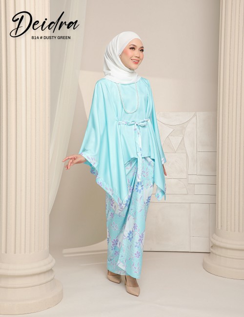 DEIDRA KAFTAN KURUNG (DUSTY GREEN) 814