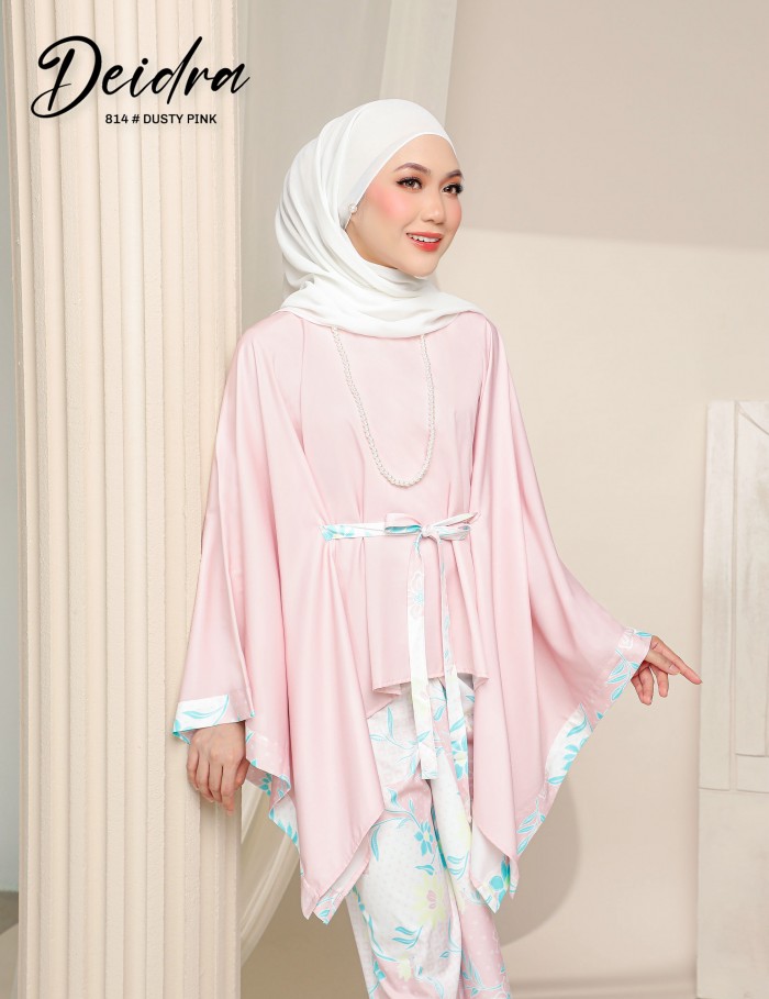 DEIDRA KAFTAN KURUNG (DUSTY PINK) 814