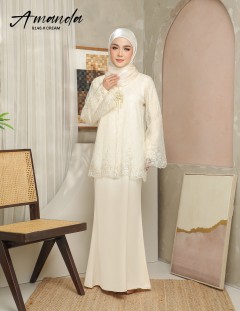 AMANDA DRESS (CREAM) 9146