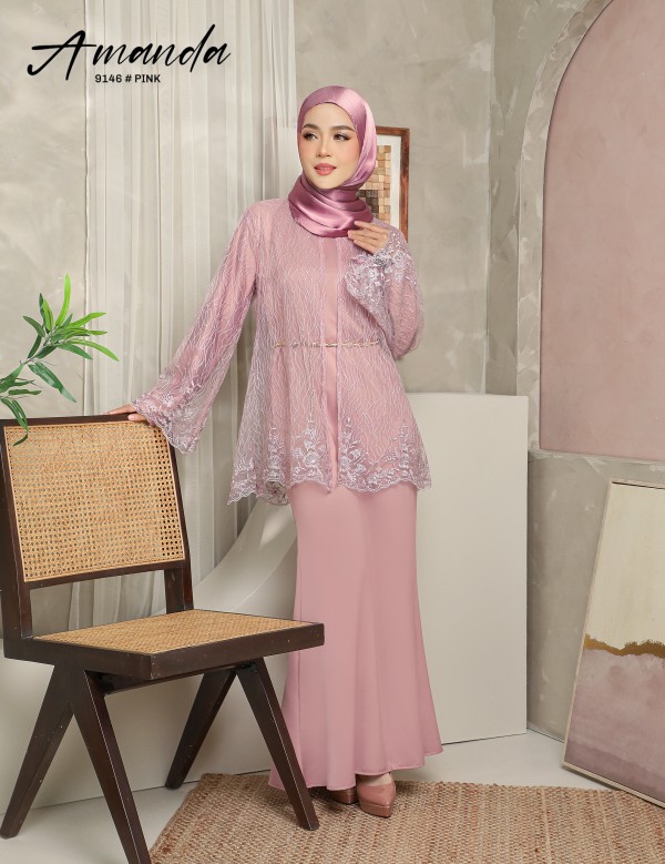 AMANDA DRESS (PINK) 9146