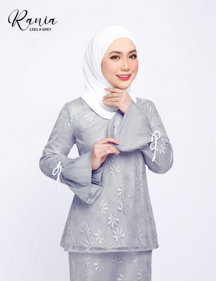 RANIA KURUNG MODERN (GREY) 1261