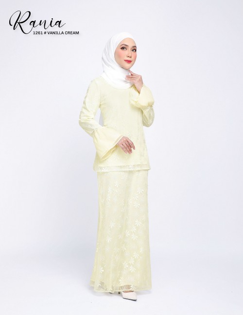 RANIA KURUNG MODERN (VANILLA CREAM) 1261