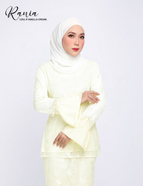 RANIA KURUNG MODERN (VANILLA CREAM) 1261