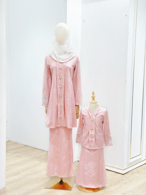 KIDS JAYNE KURUNG (PEACH) K809