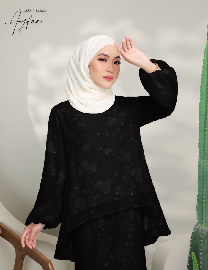 AYFAA KURUNG MODERN (BLACK) 1235 / P1235