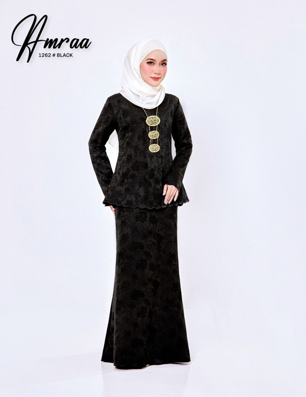 AMRAA KURUNG MODERN (BLACK) 1262 (NOT INCLUDE ACCESSORIES)