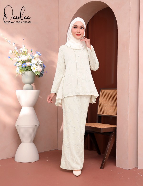 QAWLAA KEBAYA MODERN(CREAM) 1238 / P1238