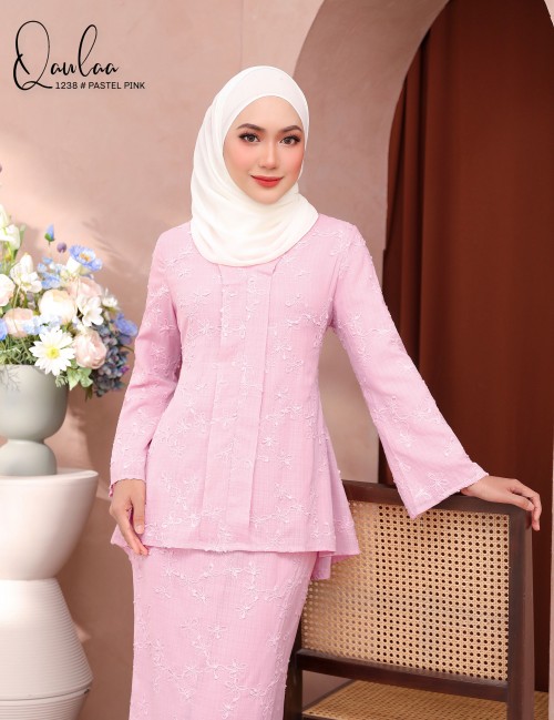 QAWLAA KEBAYA MODERN (PASTEL PINK) 1238 / P1238