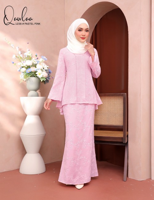 QAWLAA KEBAYA MODERN (PASTEL PINK) 1238 / P1238