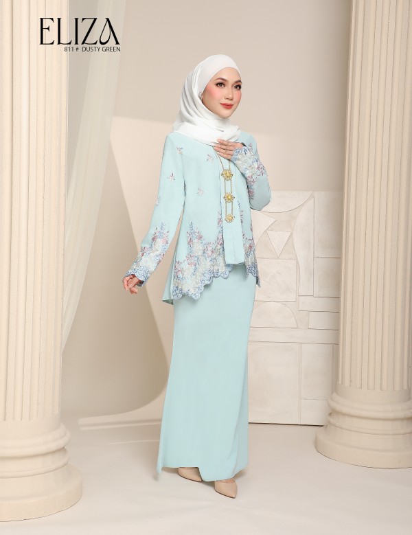 ELIZA KEBAYA MODERN (DUSTY GREEN) 811