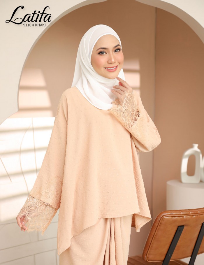 LATIFA KURUNG MODERN (KHAKI) 9110