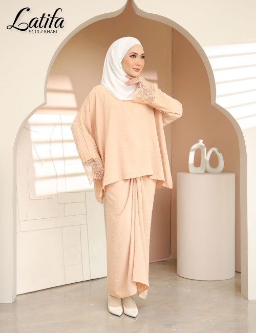 LATIFA KURUNG MODERN (KHAKI) 9110