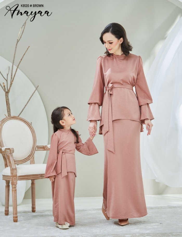 KIDS ANAYAA KURUNG MODERN (BROWN) K9120