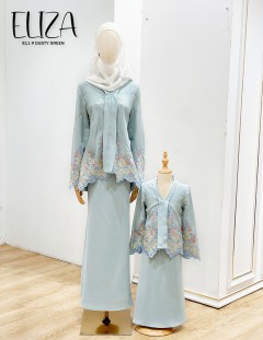 KIDS ELIZA KEBAYA MODERN (DUSTY GREEN) K811