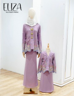 KIDS ELIZA KEBAYA MODERN (DUSTY PURPLE) K811