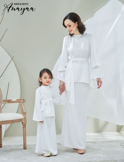 KIDS ANAYAA KURUNG MODERN (WHITE) K9120