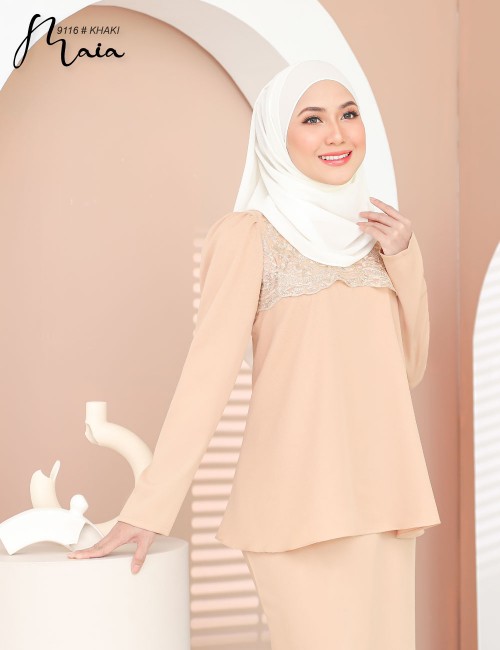 MAIA KURUNG MODERN (KHAKI)  9116