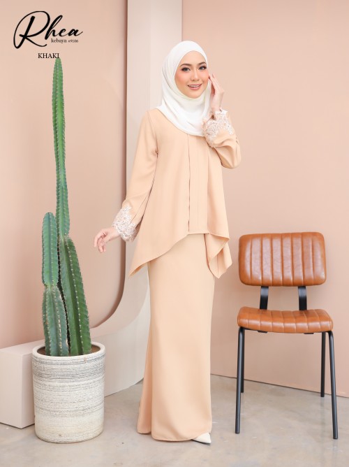 RHEA KEBAYA MODERN (KHAKI) 9106 / P9106