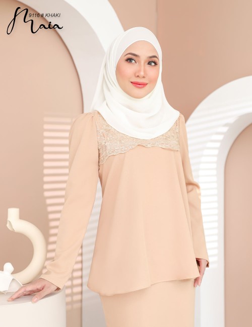 MAIA KURUNG MODERN (KHAKI)  9116