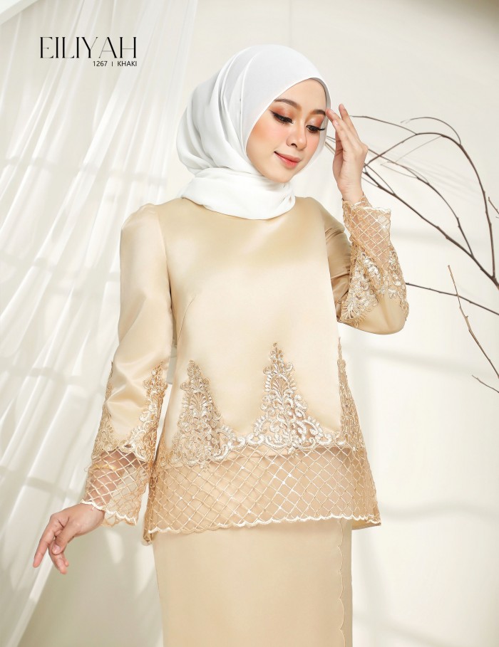 EILIYAH KURUNG MODERN (KHAKI) 1267#