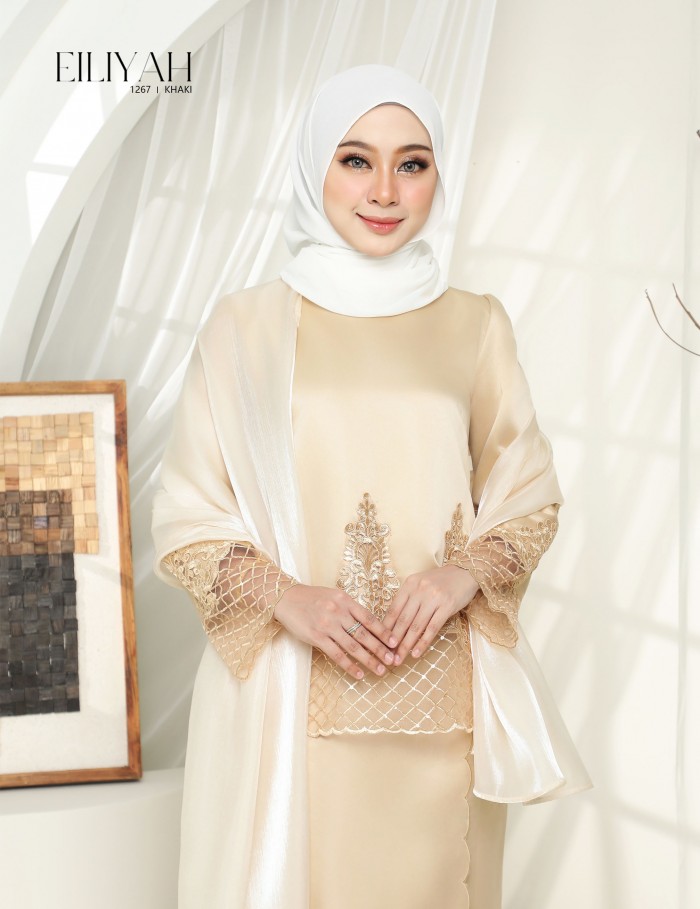 EILIYAH KURUNG MODERN (KHAKI) 1267#