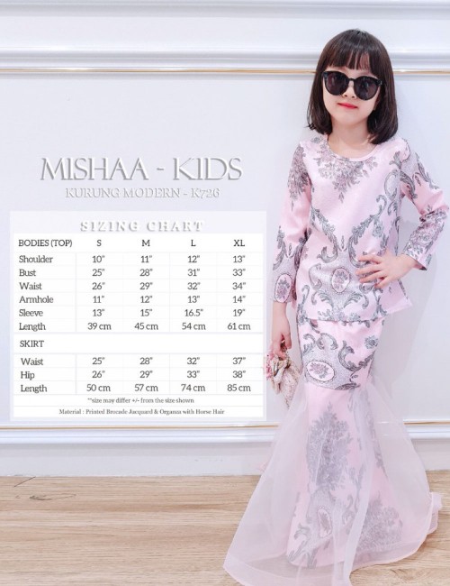 MISHAA KIDS KURUNG MODERN (ROYAL BLUE) K726