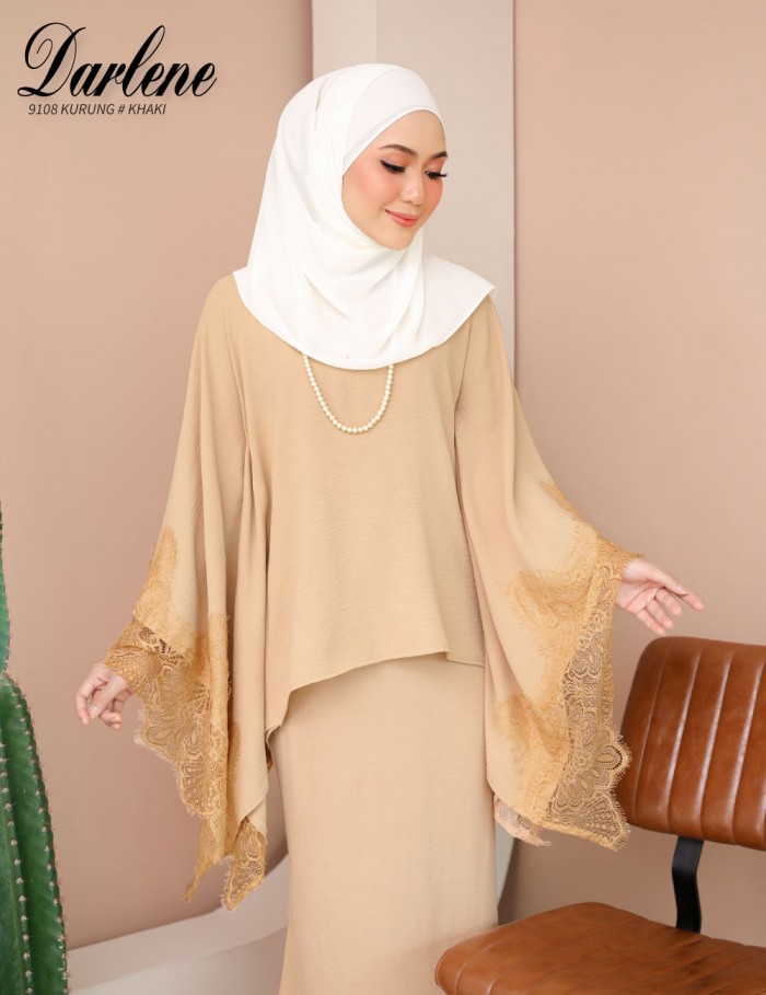 DARLENE KURUNG KAFTAN (KHAKI) 9108