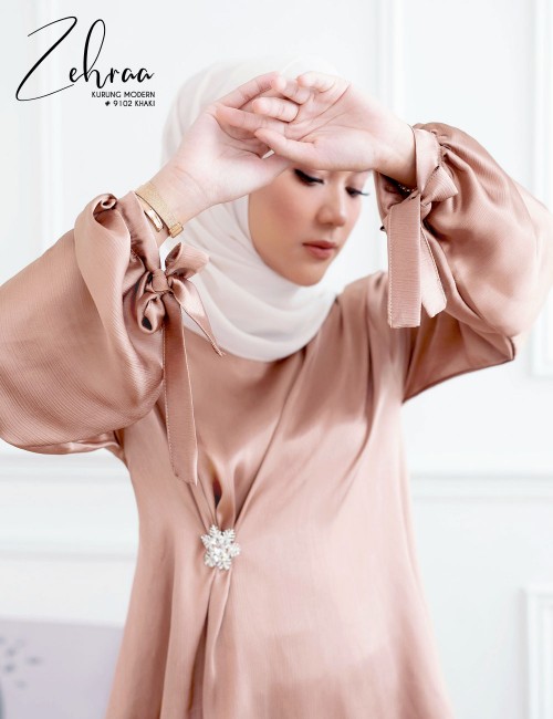 ZEHRAA KURUNG MODERN (KHAKI) 9102