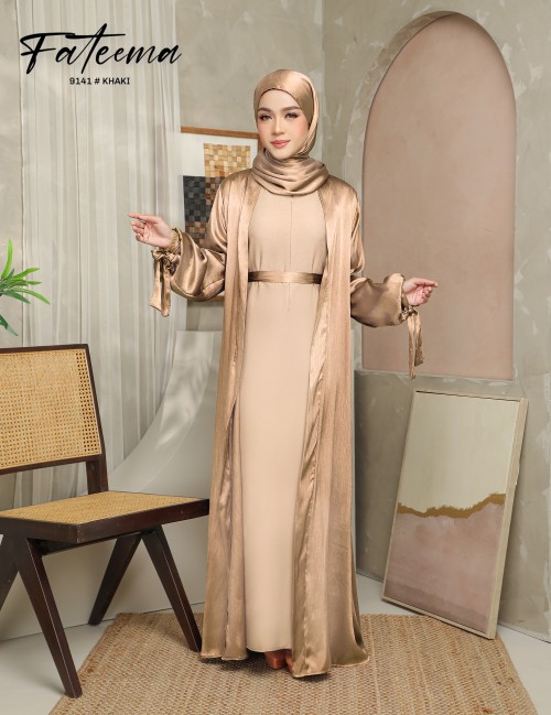 FATEEMA ABAYA (KHAKI) 9141