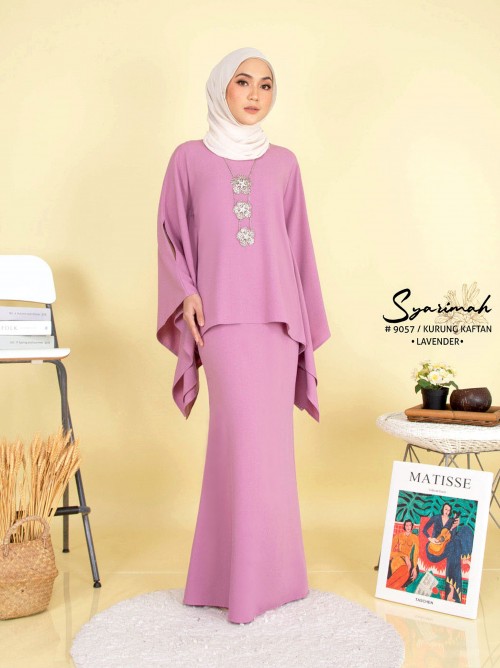 SYARIMAH KURUNG KAFTAN (LAVENDER) 9057