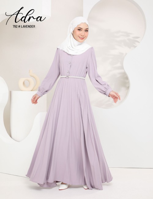 ADRA PLEATED DRESS (LAVENDER) 792 / P792