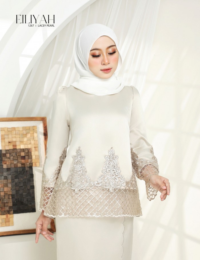 EILIYAH KURUNG MODERN (LACEY PEARL) 1267#