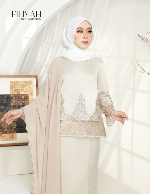 EILIYAH KURUNG MODERN (LACEY PEARL) 1267#