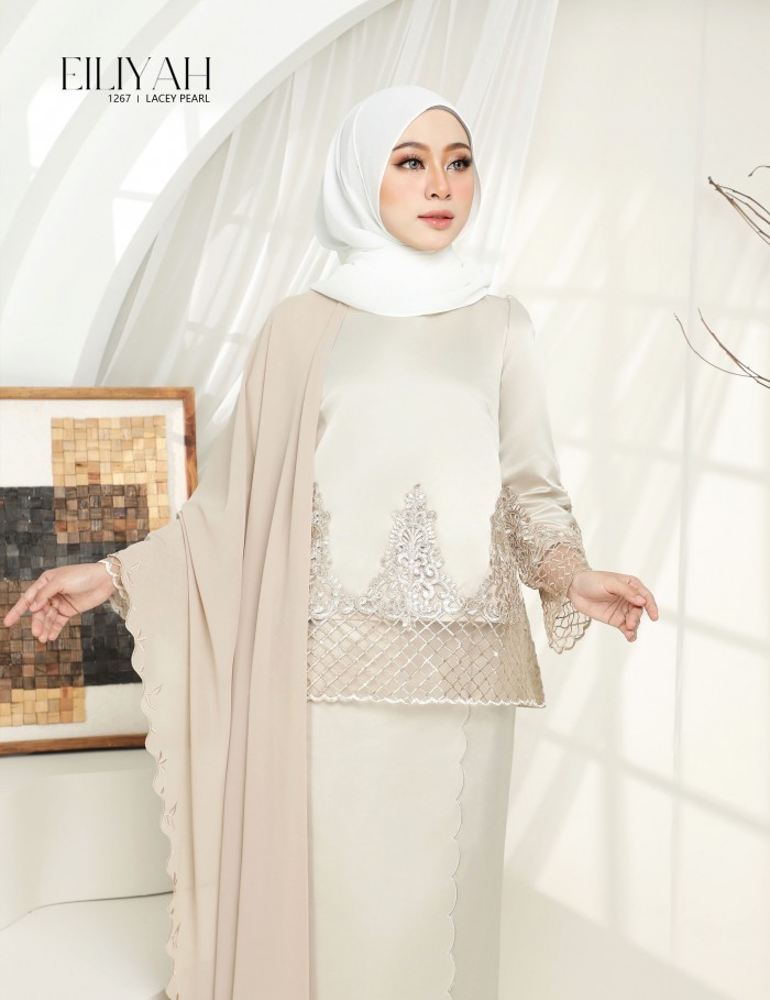 EILIYAH KURUNG MODERN (LACEY PEARL) 1267#