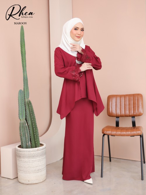 RHEA KEBAYA MODERN (MAROON) 9106 / P9106