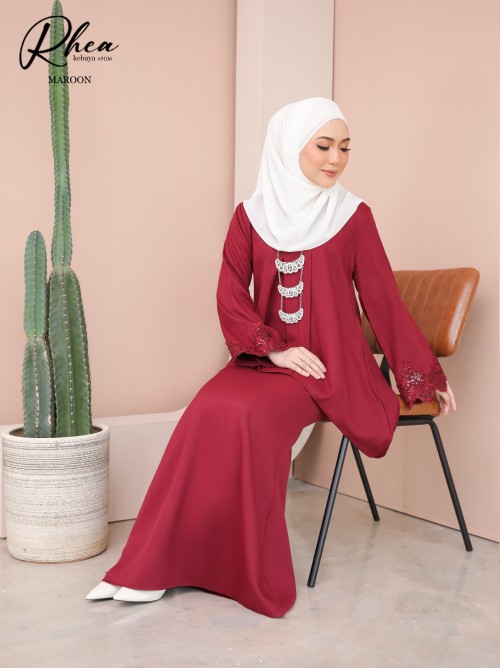 RHEA KEBAYA MODERN (MAROON) 9106 / P9106