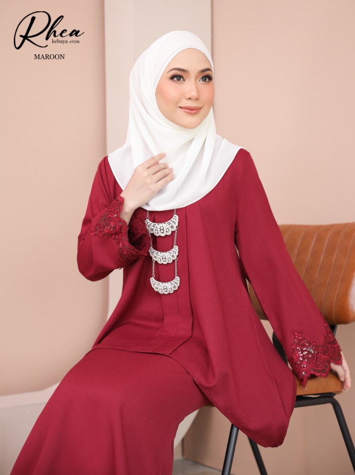 RHEA KEBAYA MODERN (MAROON) 9106 / P9106