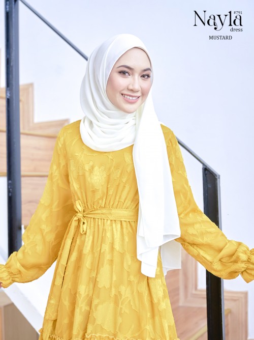 NAYLA DRESS (MUSTARD) 791 / P791