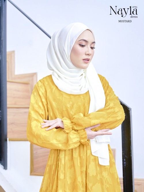 NAYLA DRESS (MUSTARD) 791 / P791