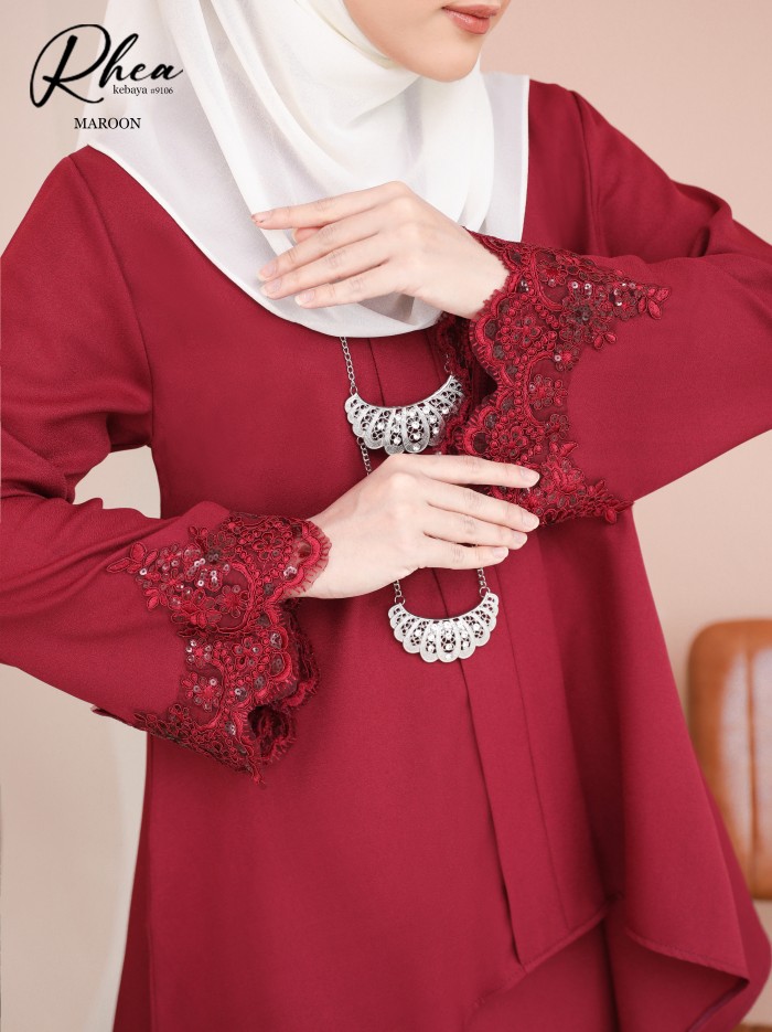 RHEA KEBAYA MODERN (MAROON) 9106 / P9106