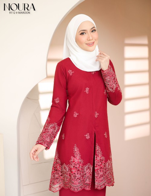 NOURA KURUNG MODERN (MAROON) 9112